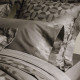Lot 2 cotton pillowcases "Palacio" Le Jacquard Français