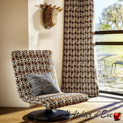 Casal Maori "Honu" jacquard fabric
