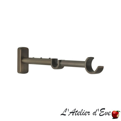 support-double-extensible-pour-tringle-auro-concept-bronze-brosse