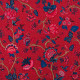 toile-coton-fleurie-fond-framboise-ameublement-et-sièges-thevenon