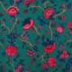toile-coton-fleurie-fond-emeraude-ameublement-et-sièges-thevenon