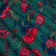 toile-coton-fleurie-fond-emeraude-ameublement-et-sièges-thevenon