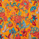 Percale-de-coton-fleurie-timeline-abricot-rideaux-sièges-nappes-thevenon