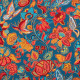 Percale-de-coton-fleurie-timeline-bleu-jean-rideaux-sièges-nappes-thevenon
