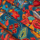 Percale-de-coton-fleurie-timeline-bleu-jean-rideaux-sièges-nappes-thevenon