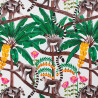 Thevenon Lemurs children's cotton fabric