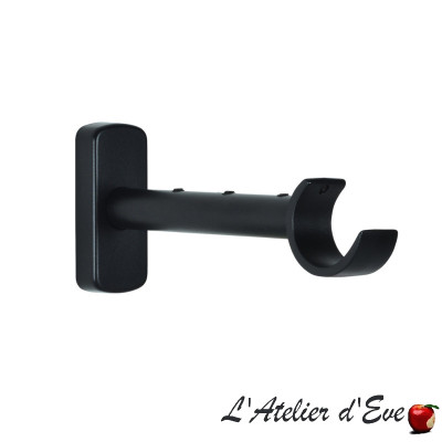 support-mural-extensible-noir-mat-auro-black-edition-pose-tringle-rideau