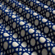 tissu-exterieur-outdoor-cannage-velours-bleu-fond-écru-thevenon