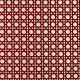 tissu-exterieur-outdoor-cannage-velours-rouge-carmin-fond-écru-thevenon