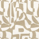 Camengo "Géode" cotton and linen embroidered fabric