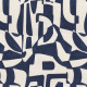 Camengo "Géode" cotton and linen embroidered fabric