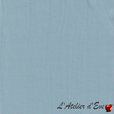 Coupon 1m x 2m80 tissu polycoton "Morgins" bleu ciel Casal