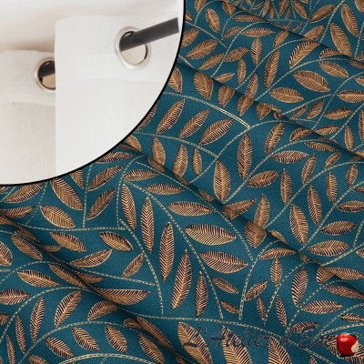 rideau-oeillets-coton-muse-fond-bleu-jean-thevenon-fabrication-française