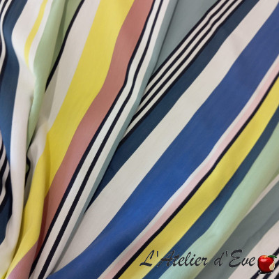 Coupon 160 x 400cm Basque canvas organic cotton "iHoldy" Made in France Artiga