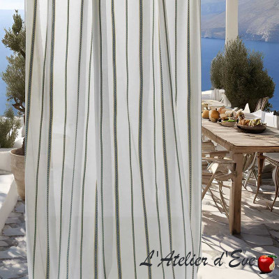 Outdoor/indoor embroidered sail by the meter "Scopello" Casal