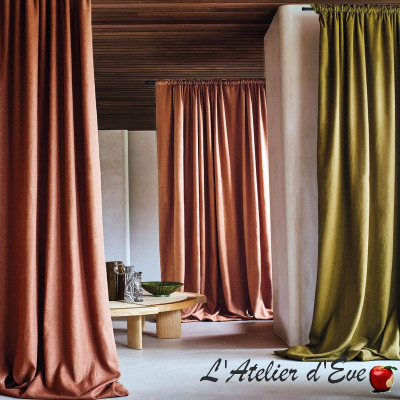 "Laglio" linen look fabric large width Casamance