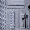 Lot-4-serviettes-de-table-coton-Empreintes-cobalt-Le-Jacquard-Français