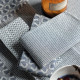 Lot-4-serviettes-de-table-coton-Empreintes-cobalt-Le-Jacquard-Français
