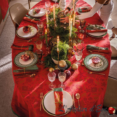 nappe-de-noel-coton-féerie-sucre-d-orge-le-jacquard-français