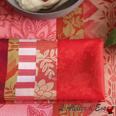 lot-4-serviettes-de-table-gipsy-rubis-le-jacquard-français
