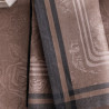 Lot 4 large linen napkins A l 'Orangerie Chardon Le Jacquard Français