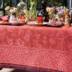 100% linen tablecloth "Romance" passion Le Jacquard Français