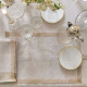 Set of 4 linen napkins 50x50cm "Romance" tenderness Le Jacquard Français