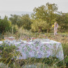 50% linen tablecloth Pois de Senteur Le Jacquard Français