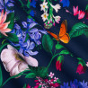 tissu-coton-fleuri-fond-crème-my-world-thevenon
