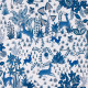Tissu-coton-enfant-Paradis-island-bleu-faïence-thevenon