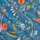 tissu-coton-fleuri-Jardin-des-Secrets-bleu-orageux-thevenon