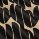 Tissu jacquard "Créatone" ebony ameublement et siègesThevenon