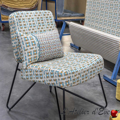"Spola" Casal embroidered fabric