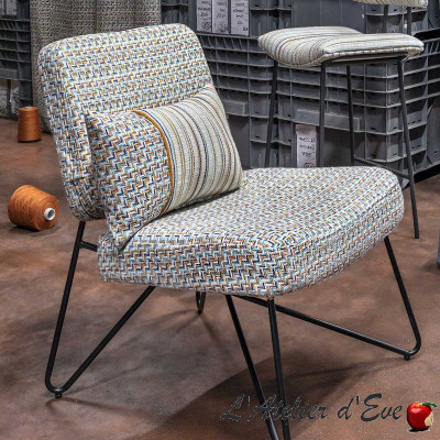 Tissu-brodé-chaise-passina-tropico-ameublement-et-sièges-casal