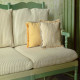 Casal "Coutances" cotton/hemp striped canvas
