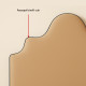 "Kiss" Double headboard piping Softness Thevenon