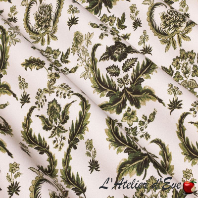 Percale-de-coton-madame-clélia-olive-tissu-ameublement-thevenon