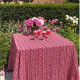 Toile-ameublement-nappe-de-table-Casimir-rayé-rose-fond-fuschia-Thevenon