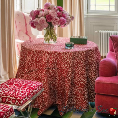 Thevenon "Bagheera" velvet jacquard fabric