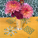 Thevenon "Coup de Griffe" embroidered fabric