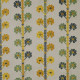 Toile-coton-lin-brodée-Coup-de-Chance-blue-green-yellow-ameublement-thevenon