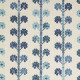 Toile-coton-lin-brodée-Coup-de-Chance-blue-ameublement-thevenon