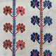 Toile-coton-lin-brodée-Coup-de-Chance-blue-red-ameublement-thevenon