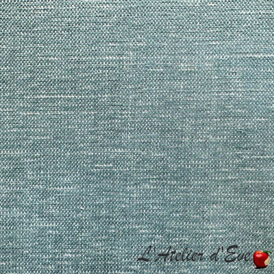 Tissu-velours-faux-uni-Chota-menthe-glacée-antitache-aquaclean-casal