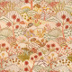 Tissu-brodé-ameublement-fleuri-Colca-terracotta-Casal
