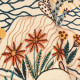 Tissu-brodé-ameublement-fleuri-Colca-tropiques-Casal