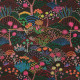 Tissu-brodé-ameublement-fleuri-Colca-paradis-Casal