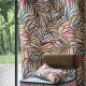 Tissu-jacquard-fleuri-Areca-tropical-ameublement-Casal