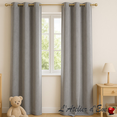 Oscuratex - Blackout velvet fire retardant curtain Manufactured in France