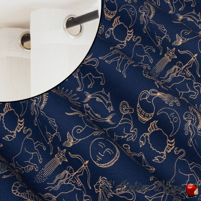 Thevenon "Astral" cotton curtain